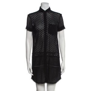 AllSaints Sheer Eyelet Shirt Dress  Whimsygoth